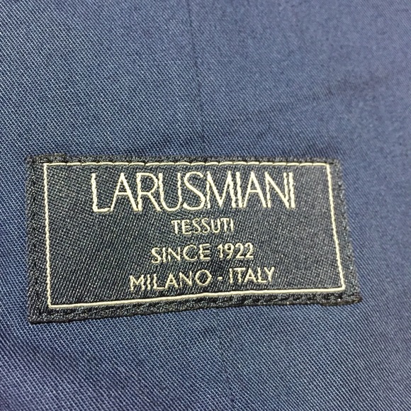 J Crew Ludlow Cotton Blazer Men’s 40S Blue 2 Button Larusmiani - Picture 11 of 11